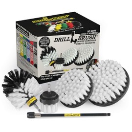 Tire Brushes for Cleaning Wheels - Automotive Interior Dusting Brush - Car Cleaning Kit/Interior Detailing Kit - Drill Brush - Car Cleaning Supplies - Inside Windshield Cleaning Tool - Drill Brush Set