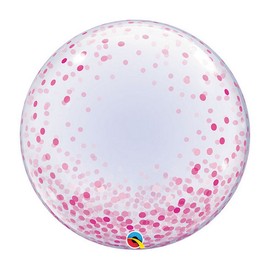 Deco Bubble 24" Pink Confetti