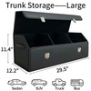 Wuatow Trunk Organizer for Car With Lid,Foldable Trunk Organizer for