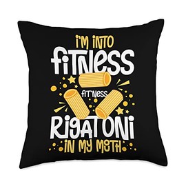 Rigatoni Pasta Noodles Recipes Italian Sauce Maker Throw Pillow, 18x18, Multicolor