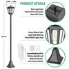 68" Solar Lamp Post Light Outdoor - 3000K Warm White,