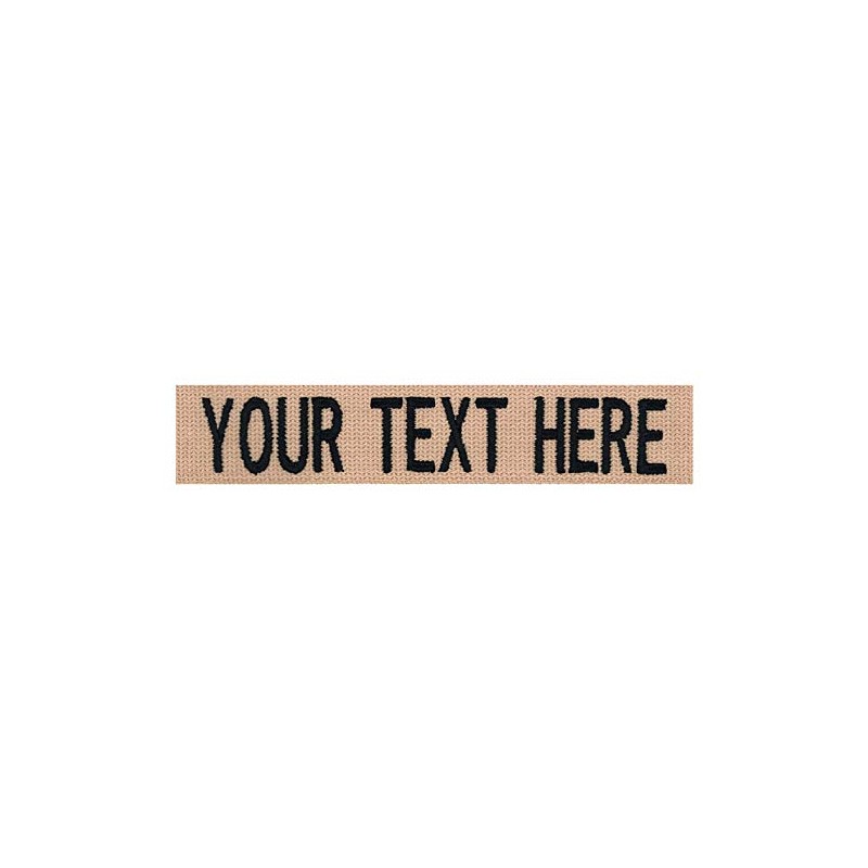 Custom Uniform Name Tapes, Webbing Colors, Different Font Styles Available