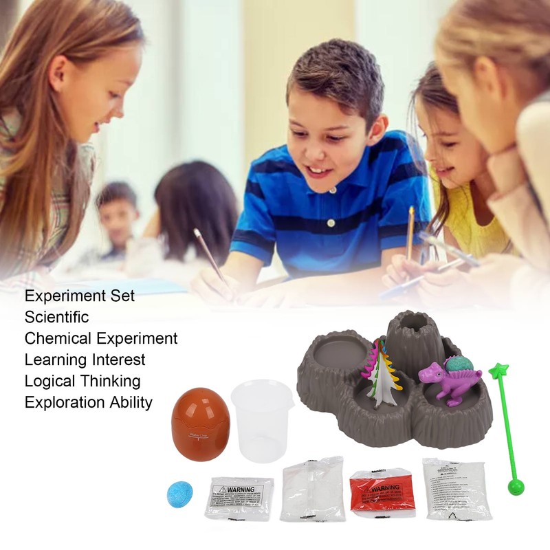 Children Chemical Science Kit Kid Science Experiments Volcanic Eruption Scene