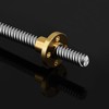 T14 Lead Screw 400mm / 15.75 inch Length + Brass