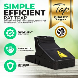 Rat Traps, Large Mice Traps for House, Mouse Trap Indoor Quick Effective Sanitary, Mice Snap Trap, Safe Rat Trap Catcher for Family and Pet