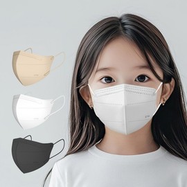 WJT Made in Korea 100-Pack Small Kids' KF94 Color Masks (Bird Beak Shape) kf9 1) Bird Beak KF94 Small White 100-Pack
