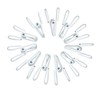 2 Inch Chip Clips White,Steel Clothes Pins Utility PVC-Coated Steel