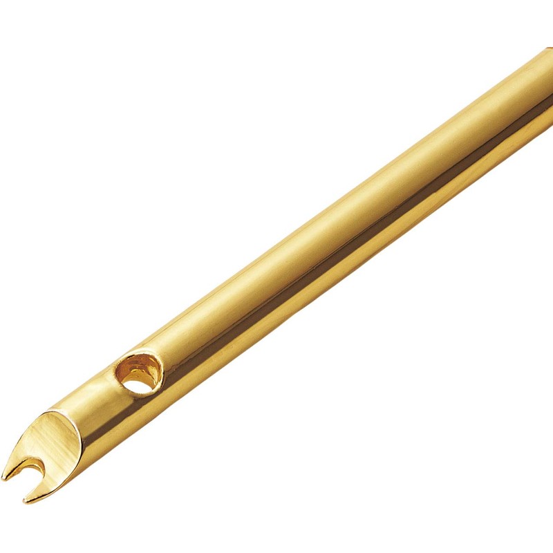 Cogit Incense Burner Ash Candelabra Cleaning Stick, Gold, Total Length