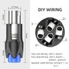 GCTBL 4 Pack Speakon Plug 4-Pin Audio Speaker Cable Connector