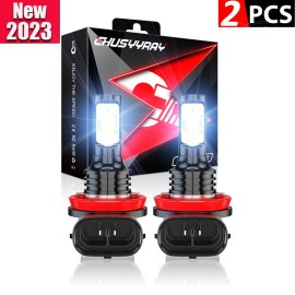 CHUSYYRAY For Ford Mustang GT 2005 2006 2007-2012 - H11 LED Fog Lamps Driving Lights 6000K