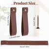 2 Pcs PU Leather Curtain Rod Holder,Leather Straps for Hanging,Wall