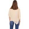 Malito Women's Chiffon Blouse - Concealing Bat Shirt - Asymmetric