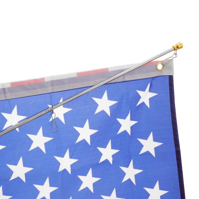 Difounmas 3 Metre Telescopic Flagpole Set, Handheld Telescopic Flagpole, Blue