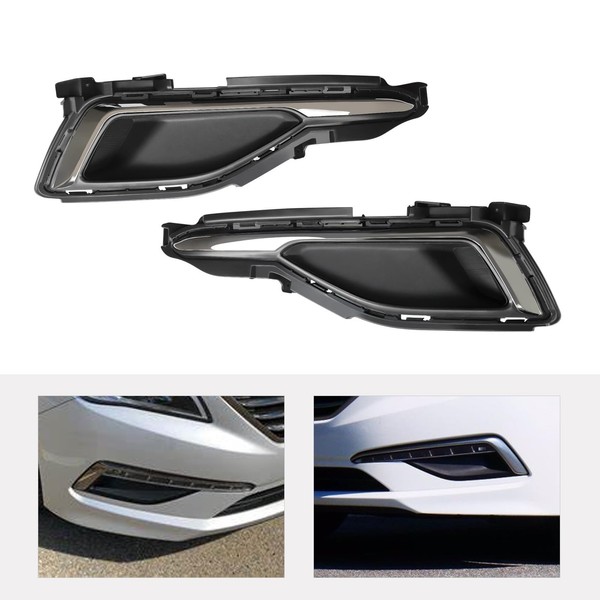 WOHAIPA Fog Light Lamp Cover For Hyundai Sonata 2015 2016