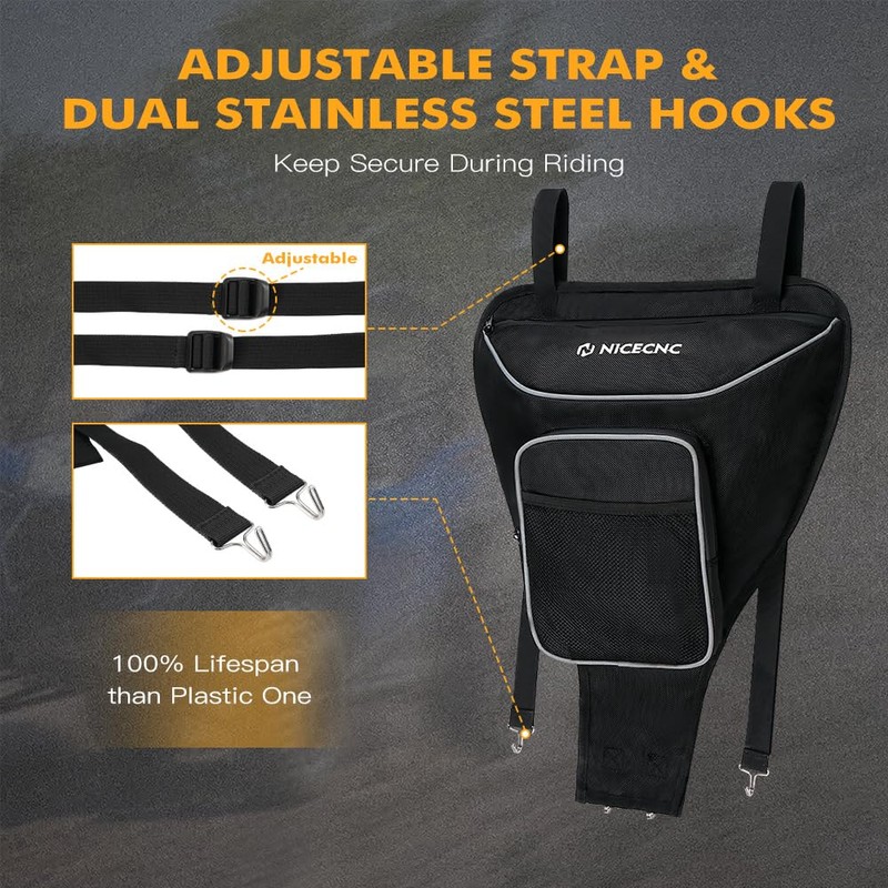UTV Center Storage Bag, 1680D UTV Cab Pack Center Seat