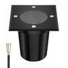 ledscom.de Recessed Floor Light RELI for Outdoor use, IP67, Black,