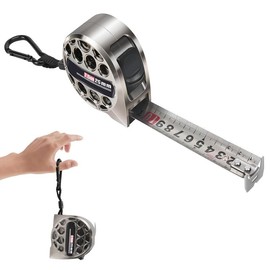 25FT Stainless Steel Measuring Tape – Durable Scale Tape, Retractable Measure Ruler for Home, Industry & Woodworking