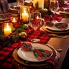 12 Pcs Christmas Poinsettia Cloth Napkins 20x20 Washable Dinner Red