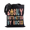 Geology Professor Tote Bag Easily Distracted By Rocks Tote Bag
