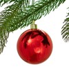 Lee Display 60MM Shiny Red Plastic Ball Ornaments Christmas Tree