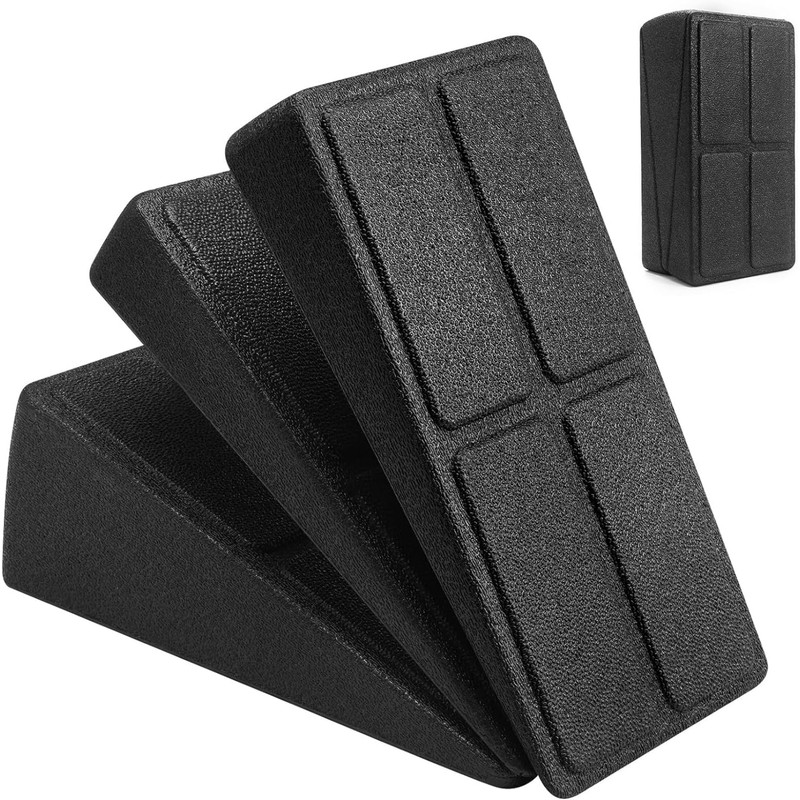 HUNKEN 3Pcs Slant Board Squat Wedge Calf Stretcher for Physical