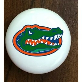 Kitchen FLORIDA GATORS WHITE CERAMIC KITCHEN CABINET DRESSER KNOB
