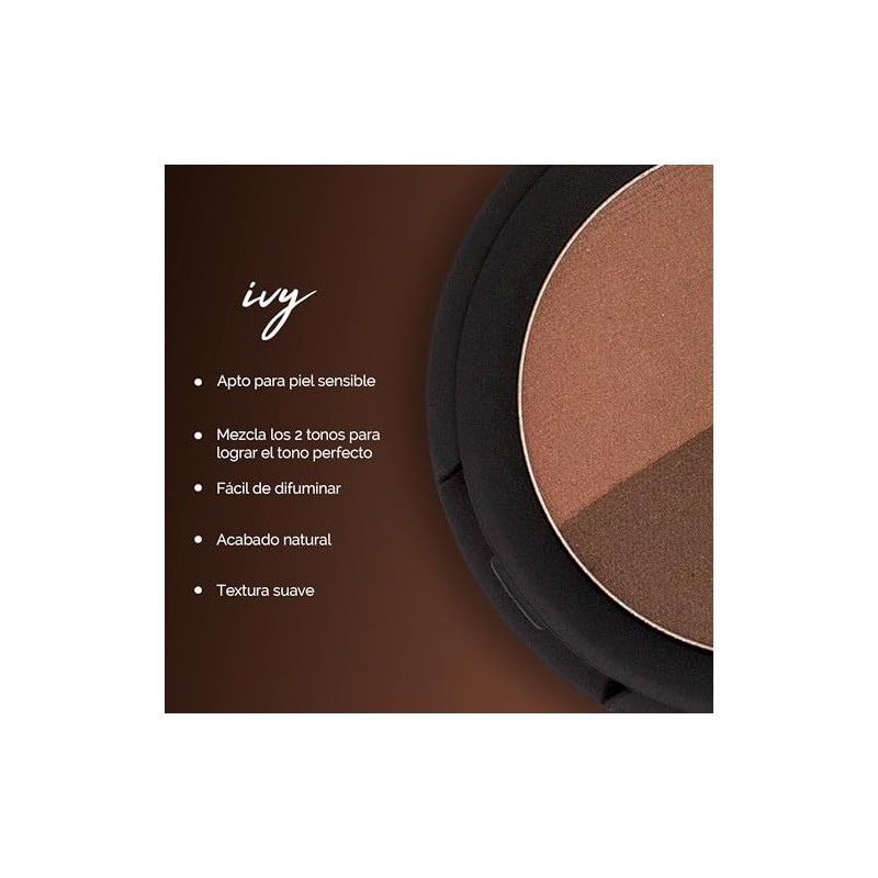 Kit Pincel Delineador de Cejas CALA + Polvo Duo para