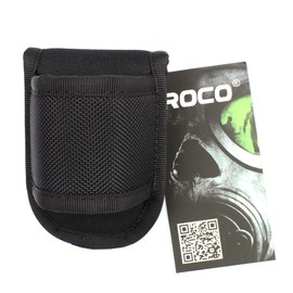 ROCOTACTICAL Open Top Compact Light Holder, 1680 Denier Ballistic Nylon, Duty Belt D Cell Light Carrier Case