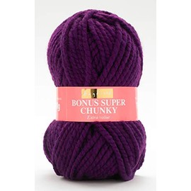 Sirdar HAYFIELD Bonus Super Chunky Knitting Wool/Yarn 100g -840 Purple