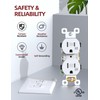 AIDA 15 Amps Duplex Outlets and Wall Plates Bundle,Weather Resistance