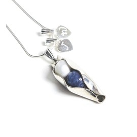 26th anniversary necklace | Two peas in a pod | Two birthstones | 26 years together | Wedding anniversary gift | Sentimental husband & wife gift