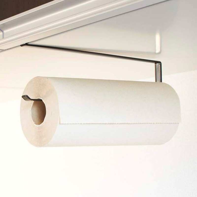 Yamazaki Paper Towel Holder, Alloy Steel, Black, One Size