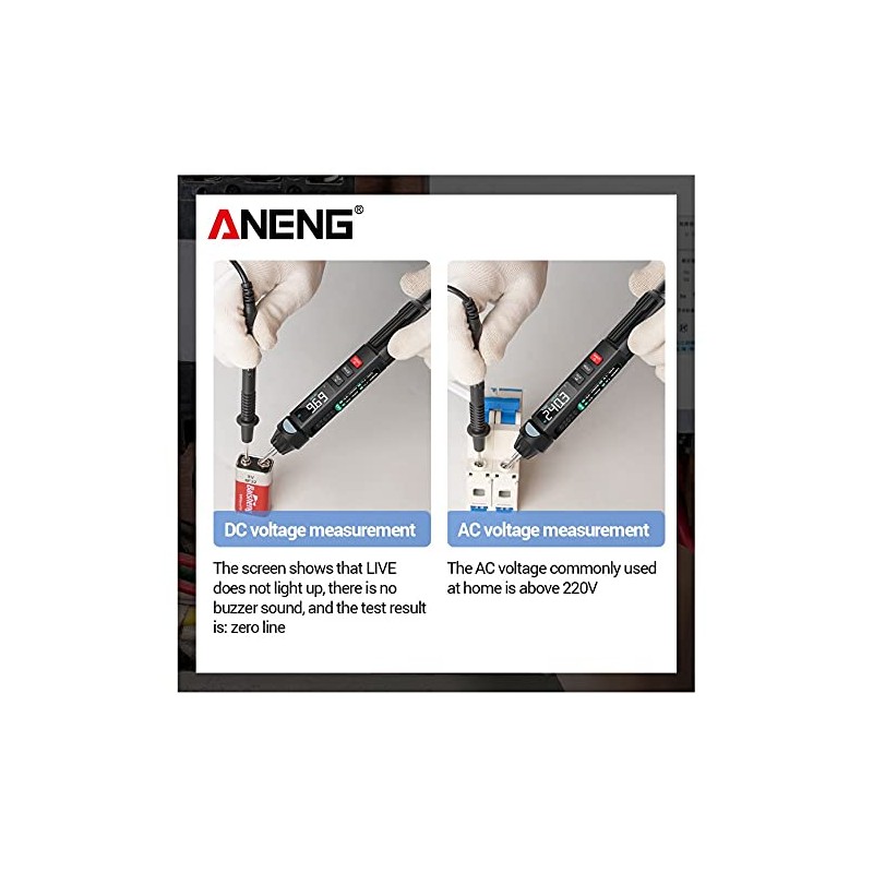 Ticfox A3008 6000 Counting Intelligent Digital True RMS Pen Multimeter