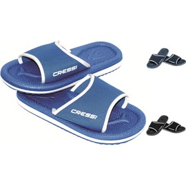 Cressi Lipari - Slipper für Strand und Schwimmbad - Erwachsene und Kinder,Mehrfarbig (Hellblau), 29 EU