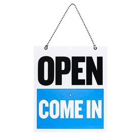 Laroal Business Hour Open Closed Sign Open Sign for Business Will Return Sign with Clock for Shop Store Mall