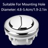 Round Dual Flush Toilet Push Button, 48mm Toilet Cistern Push