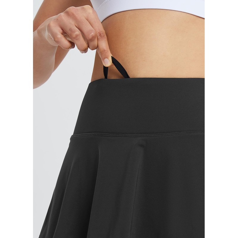 BALEAF Faldas de tenis plisadas con volantes y pantalones cortos
