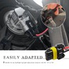 BWBWND 2PCS 9005 9006 HB3 HB4 Female Adapter Wiring Harness