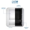 Tile Redi USA RNT1620D-14 Niche Triple Recessed Shower Shelf, Three
