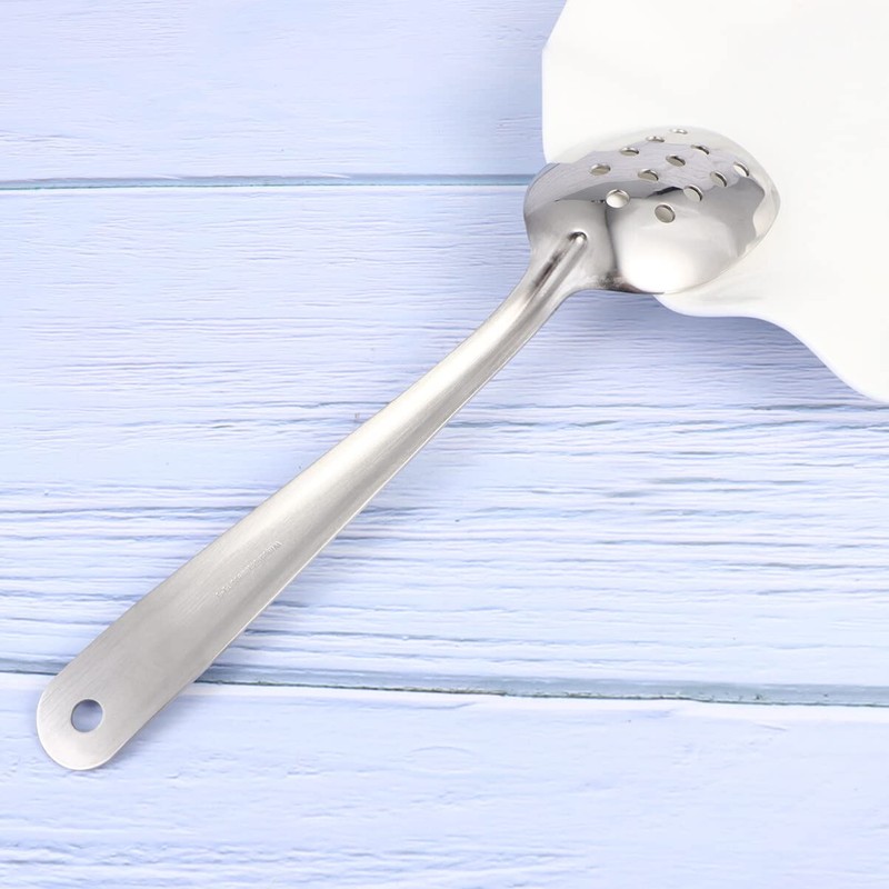 UPKOCH Stainless Steel Ladle Slotted Spoon Soup Spoon Straining Spoon