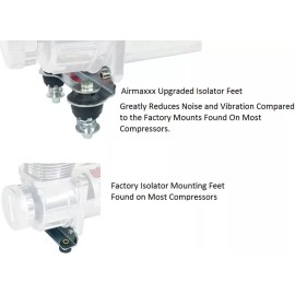 airmaxxx Chrome Air Compressor Vibration Isolator Upgrade Feet Fits Single Viair 444