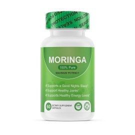 Annie J PVT LTD Organic Moringa Extract 800 mg High Potency 60 Capsules Supplement