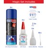 CA Glue with Activator (4 x 1.7 oz + 2