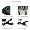 4 Packs Rechargeable C Size Batteries with Charger, Universal LCD