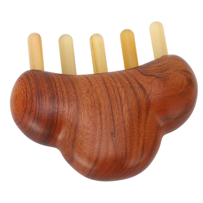 Sandalwood Meridian Comb Nose Massager Rosewood Scalp Massage Comb Set