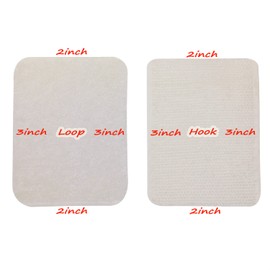 Mini Skater Square 3 x 2 Inch Heavy Duty Sticky Back Hook Strips Self Adhesive Loop Tape Fastener with Adhesive for Bed Sheet Sofa Carpet Cushion Mats Supplies,(15 Sets,Beige)