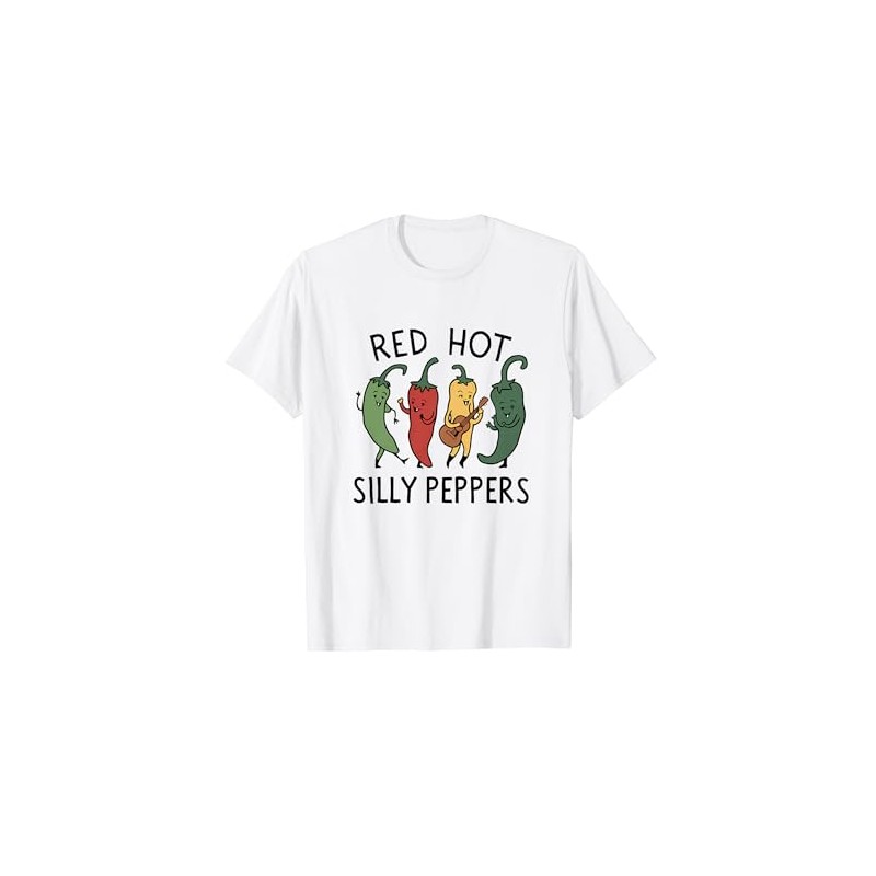 Red Hot Silly Peppers Funny Spicy Food Lover Saying Slogan