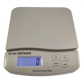 SETAKO Seta Kogyo 0.4 oz (1 g) Unit Up to 55.1 lbs (25 kg) Digital Scale Precision Scale Electronic Scale Japanese Instruction Manual Included