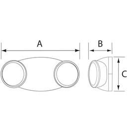 Round LED Emergency Light