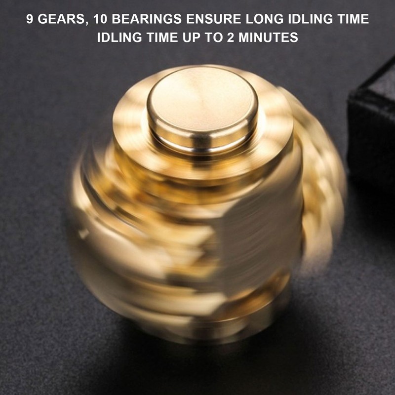 Cube Shaped Gear Fingertip Gyroscope Decompression Toys Stress Relief for